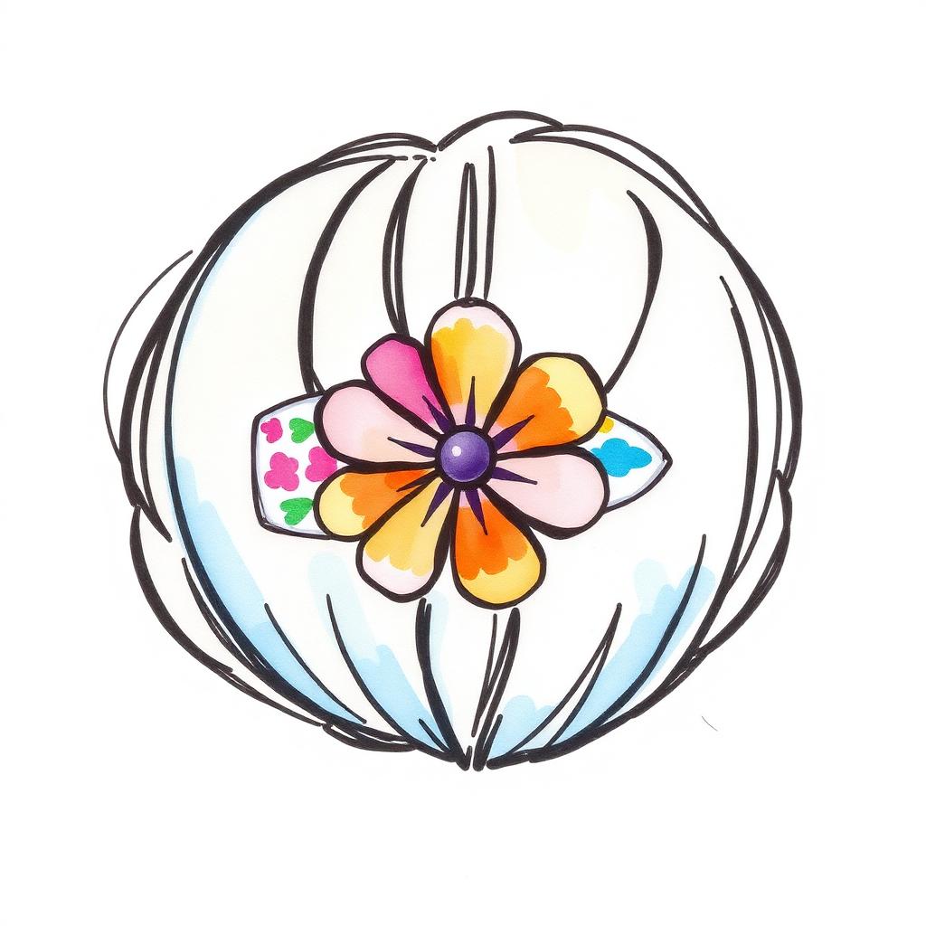 Ilustrație Agrafă de păr sublimabilă